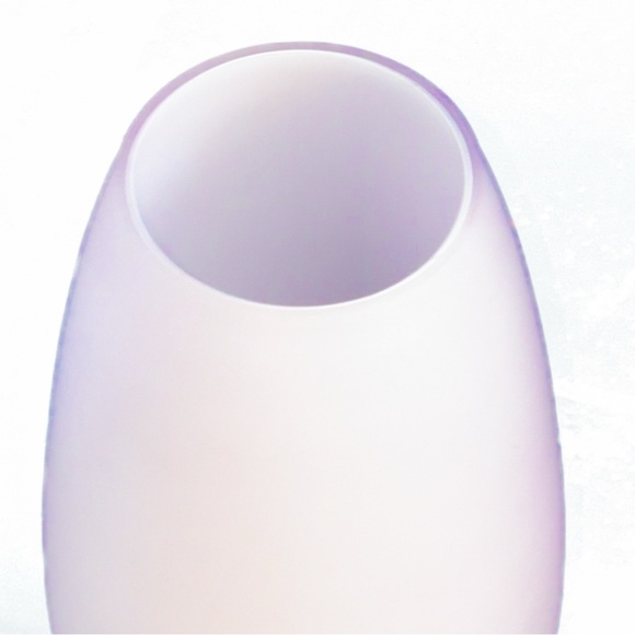 Vintage Lavender Satin Glass Vase - Picture 2 of 6